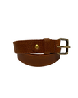 NATTORI EMBOSSED DASHES BELT WITH TADALA BUCKLE