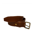 NATTORI EMBOSSED DASHES BELT WITH TADALA BUCKLE