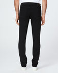 waist down rear view of the lennox skinny fit jean from Paige in black shadow