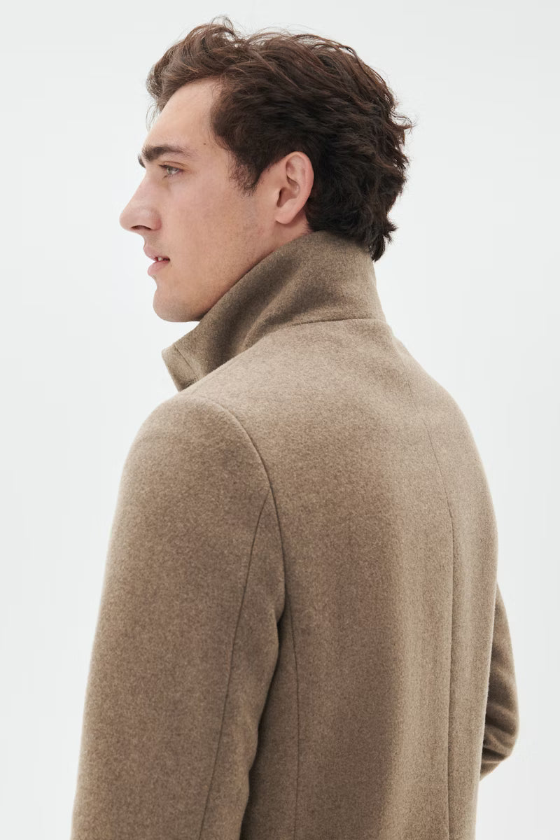 HARVEY N CLASSIC WOOL COAT