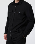 SNAP BUTTON LONG SLEEVE SHIRT JACKET