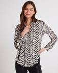 BATIK CHEVRON FLOWY SHIRT