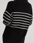 ELISE OVERSIZED STRIPE TURTLENECK SWEATER