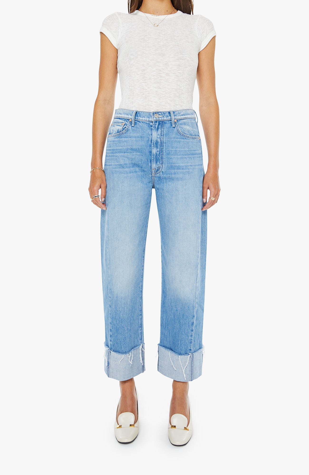 HALF-PIPE ANKLE CUFF FRAY IN LAST BITE