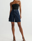 TAYLOR HIGH-RISE RELAXED SHORT IN NIGHT OUT