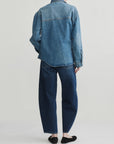 MIRO HIGH-RISE BARREL IN OXFORD BLUE