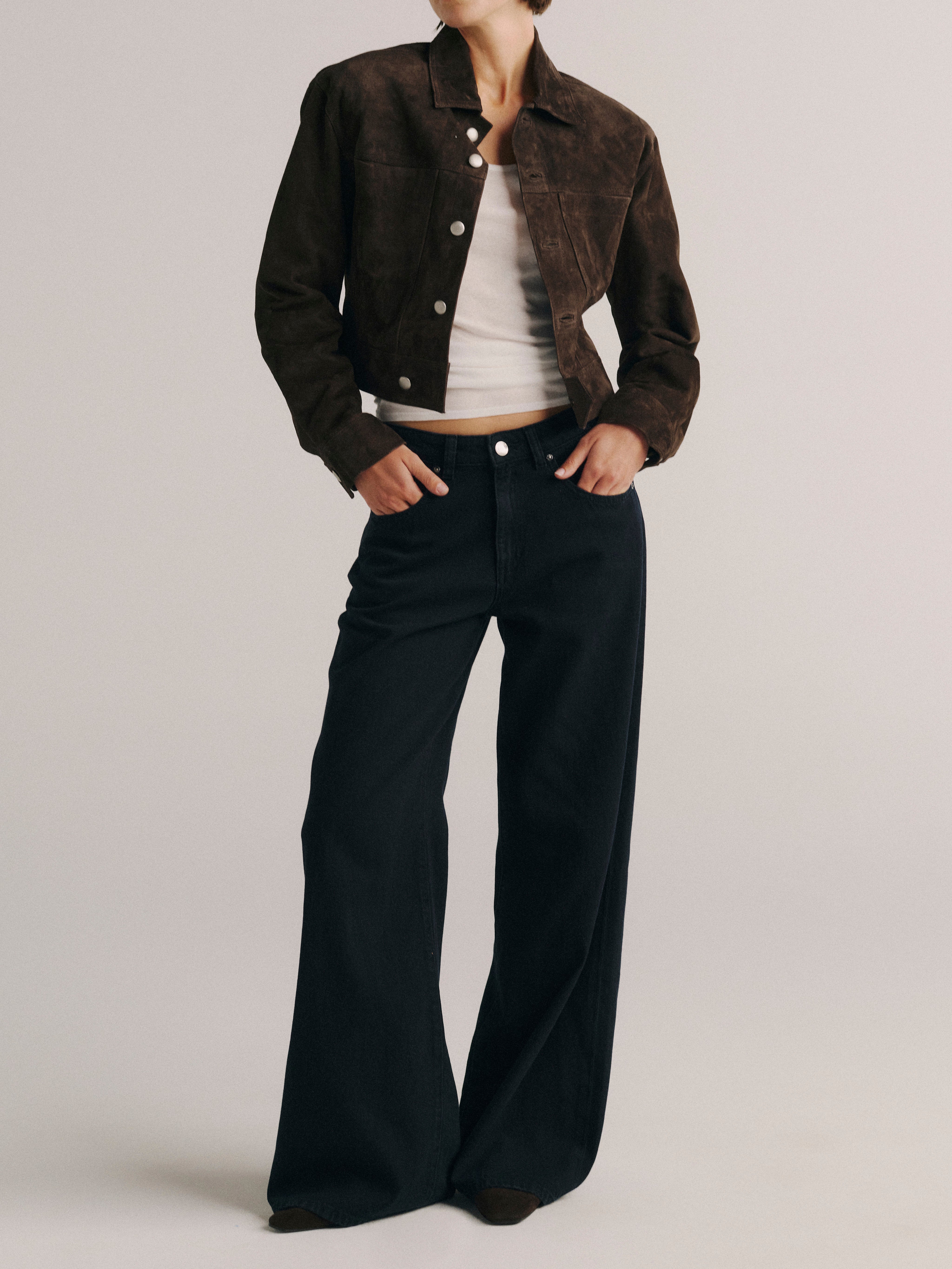 ALEX BAGGY WIDE LEG IN NIGHTFALL AURA