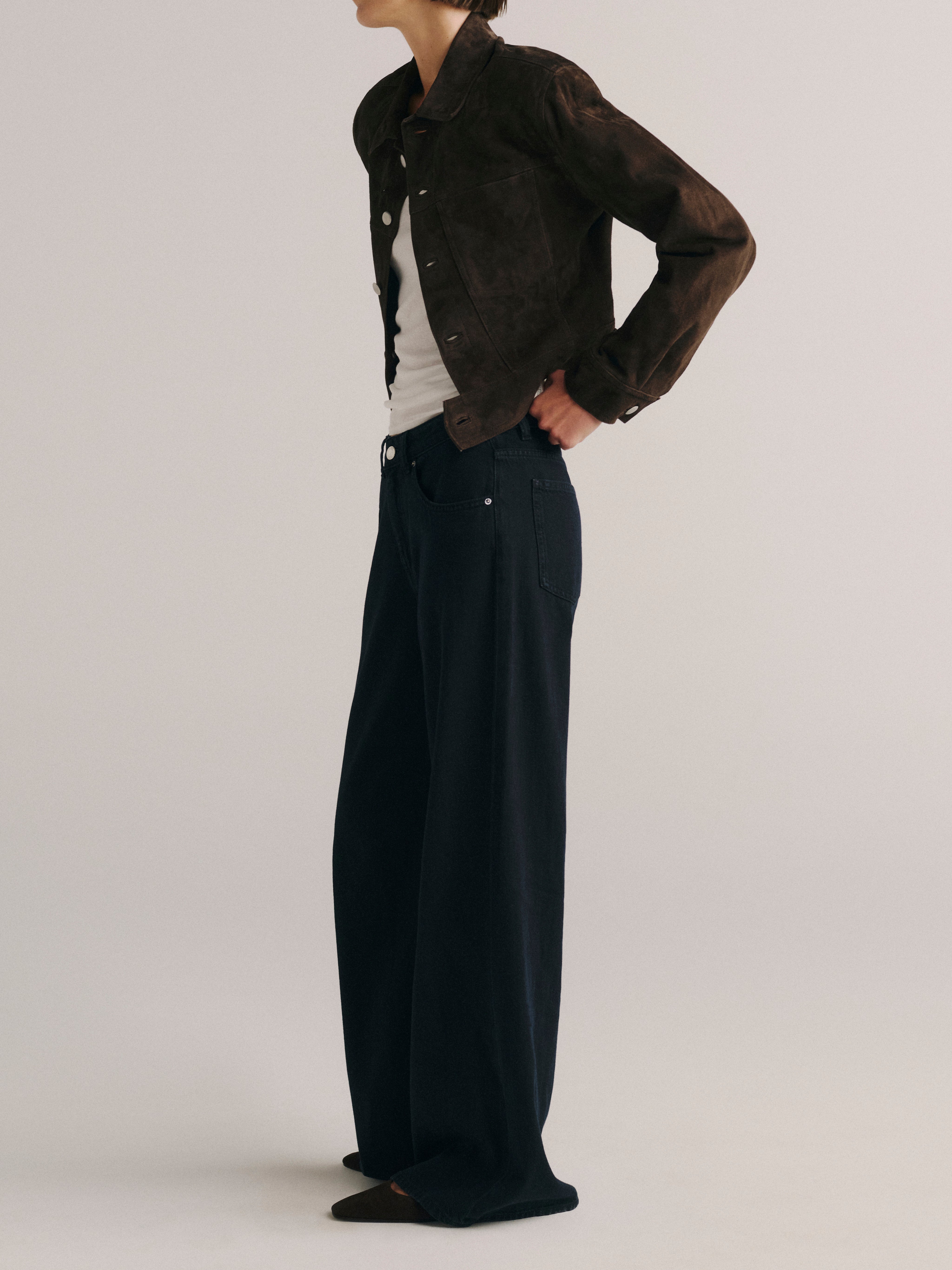 ALEX BAGGY WIDE LEG IN NIGHTFALL AURA
