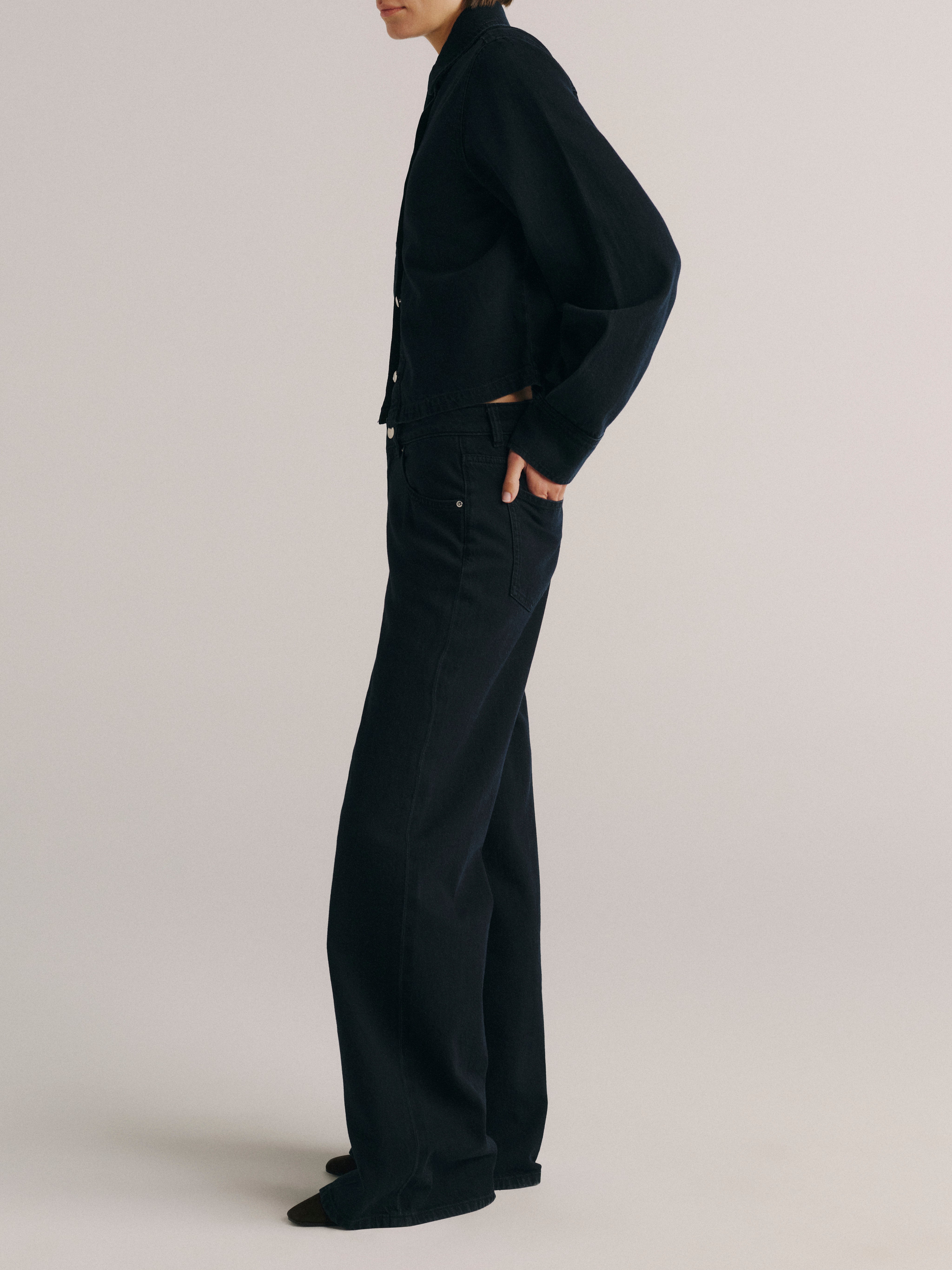 ALEX BAGGY WIDE LEG IN NIGHTFALL AURA