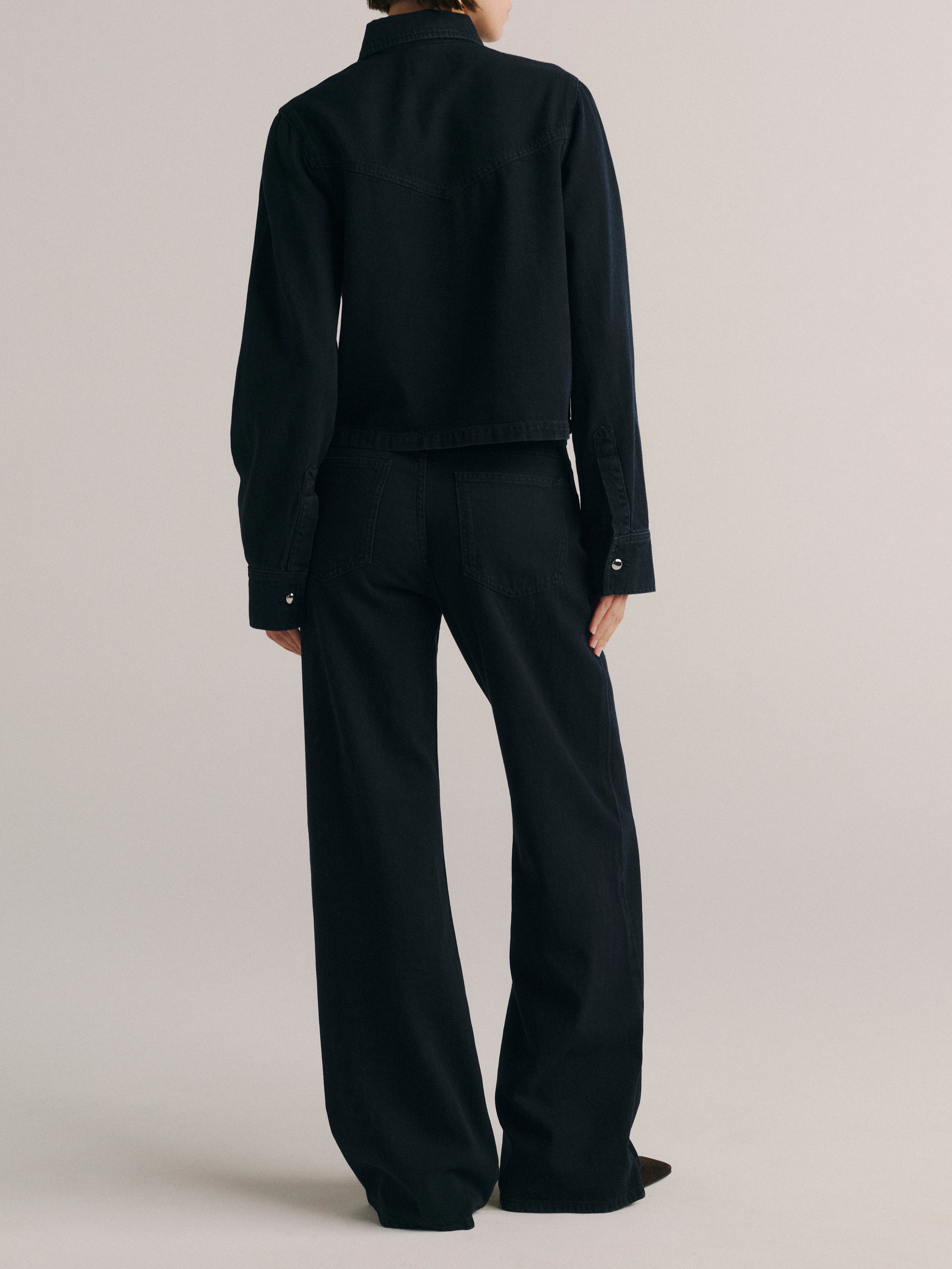 ALEX BAGGY WIDE LEG IN NIGHTFALL AURA