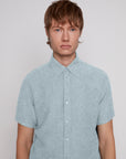 LINEN BLEND SHORT SLEEVE SHIRT