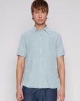LINEN BLEND SHORT SLEEVE SHIRT