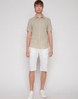 LINEN BLEND SHORT SLEEVE SHIRT