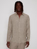 LINEN BLEND LONG SLEEVE SHIRT