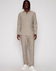 LINEN BLEND LONG SLEEVE SHIRT