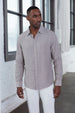 LINEN BLEND LONG SLEEVE SHIRT