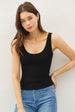 SCOOP NECK JERSEY TANK