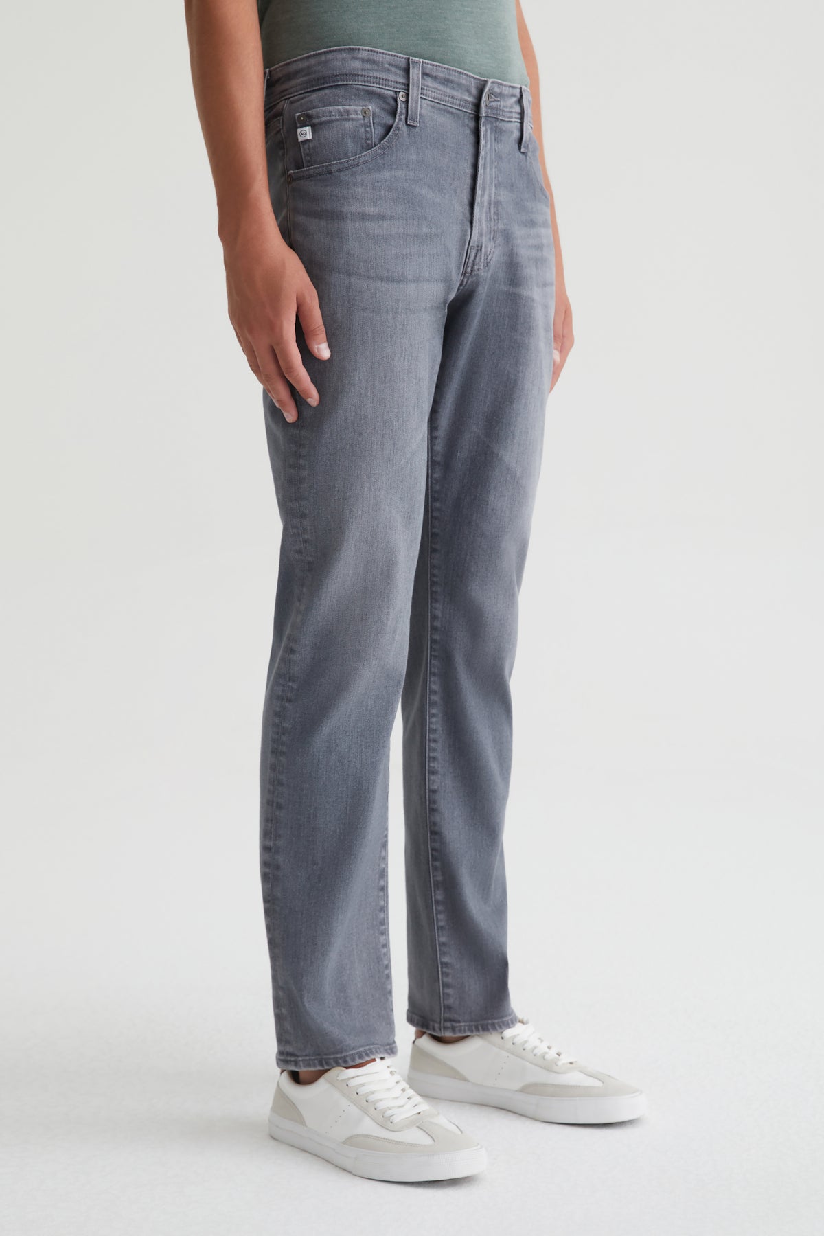Malini Candice grey skinny coated stretch jeans