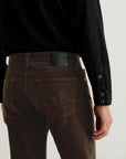 TELLIS CORDUROY MODERN SLIM IN RAW UMBER