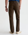 TELLIS MODERN SLIM SUEDED SATEEN IN SULFUR BURNT UMBER