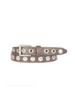 DAI SKINNY BELT WITH GROMMETS - Med. Grey