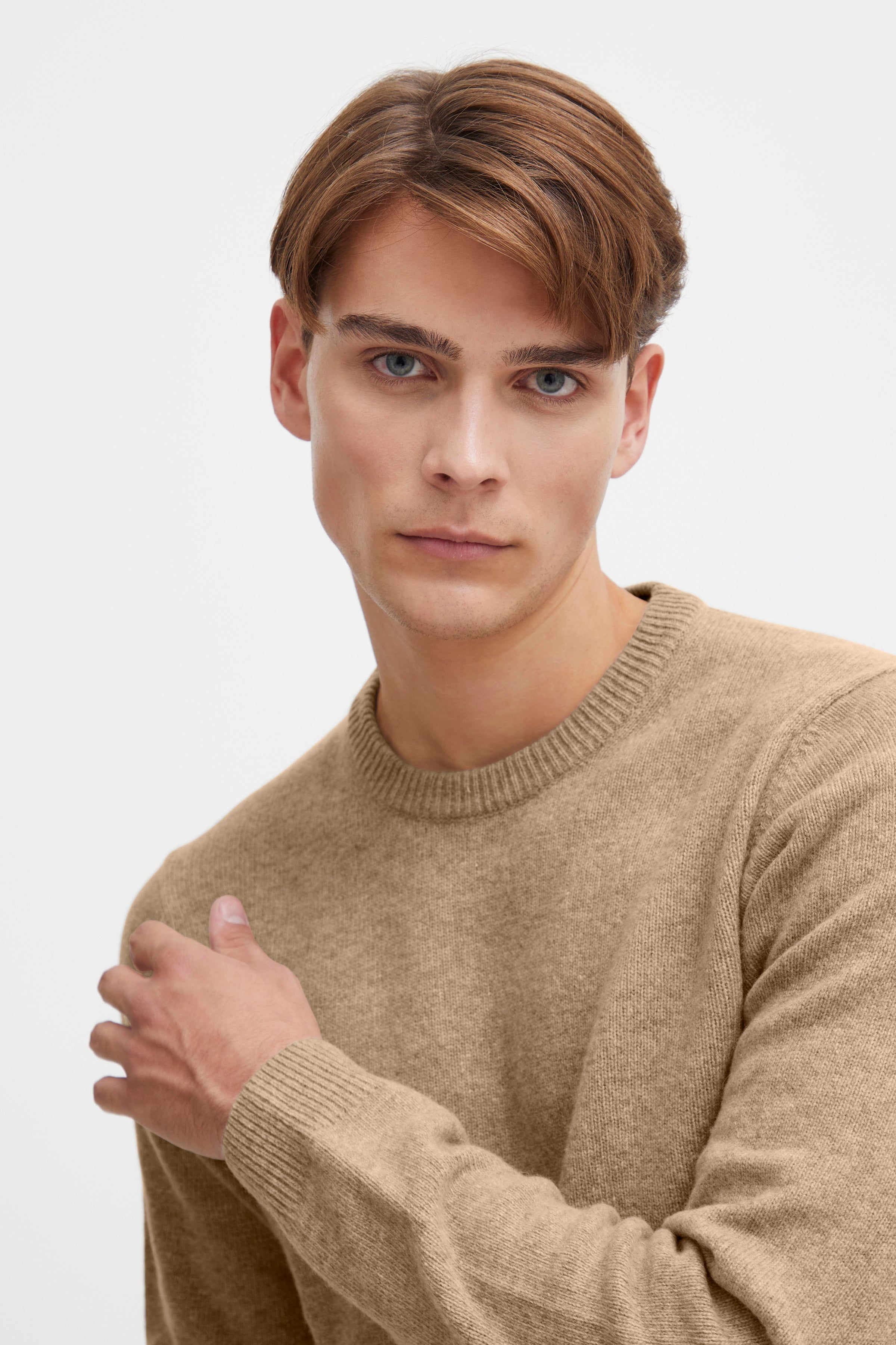 KARL LAMBSWOOL CREW NECK SWEATER