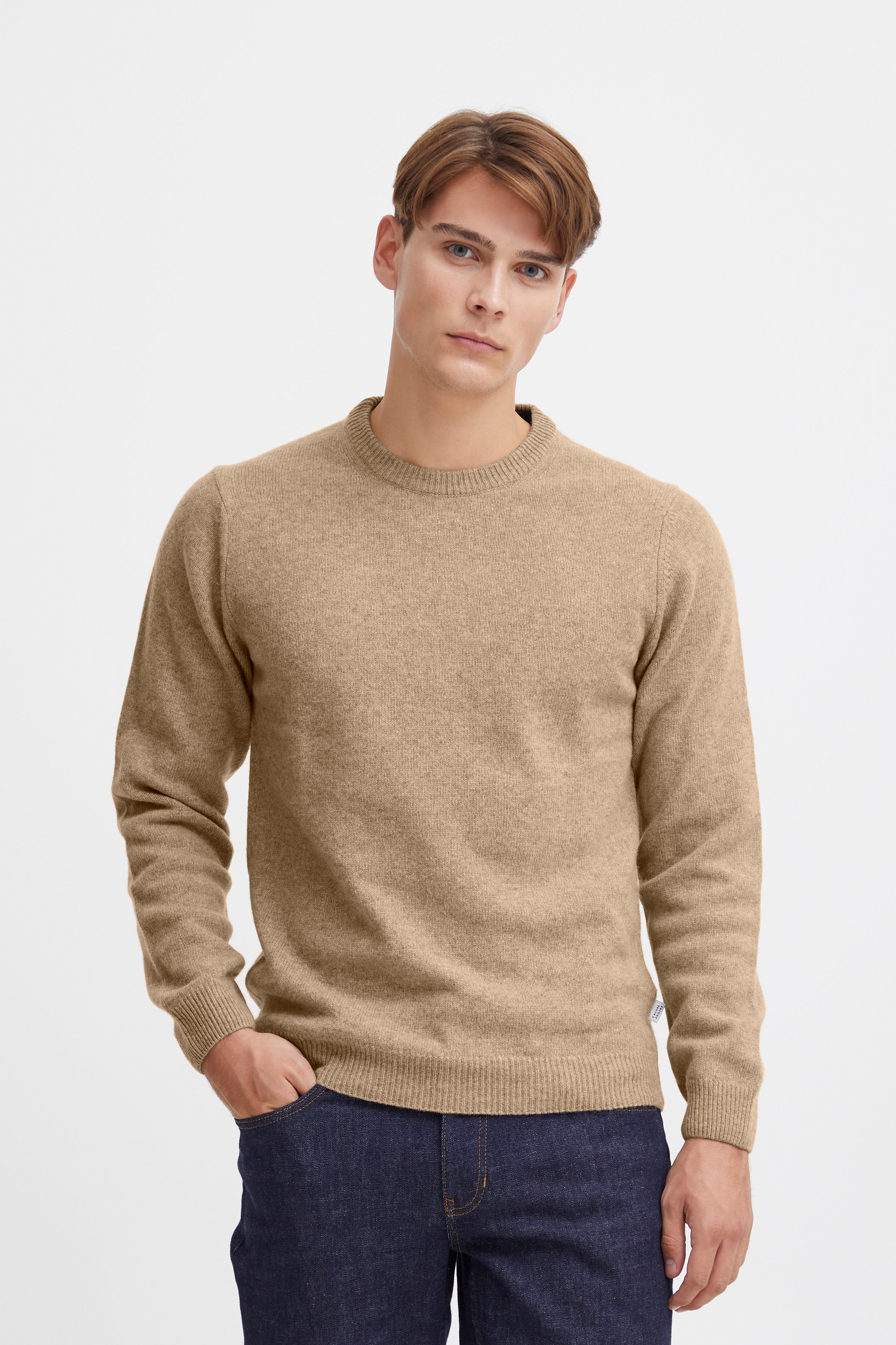 KARL LAMBSWOOL CREW NECK SWEATER