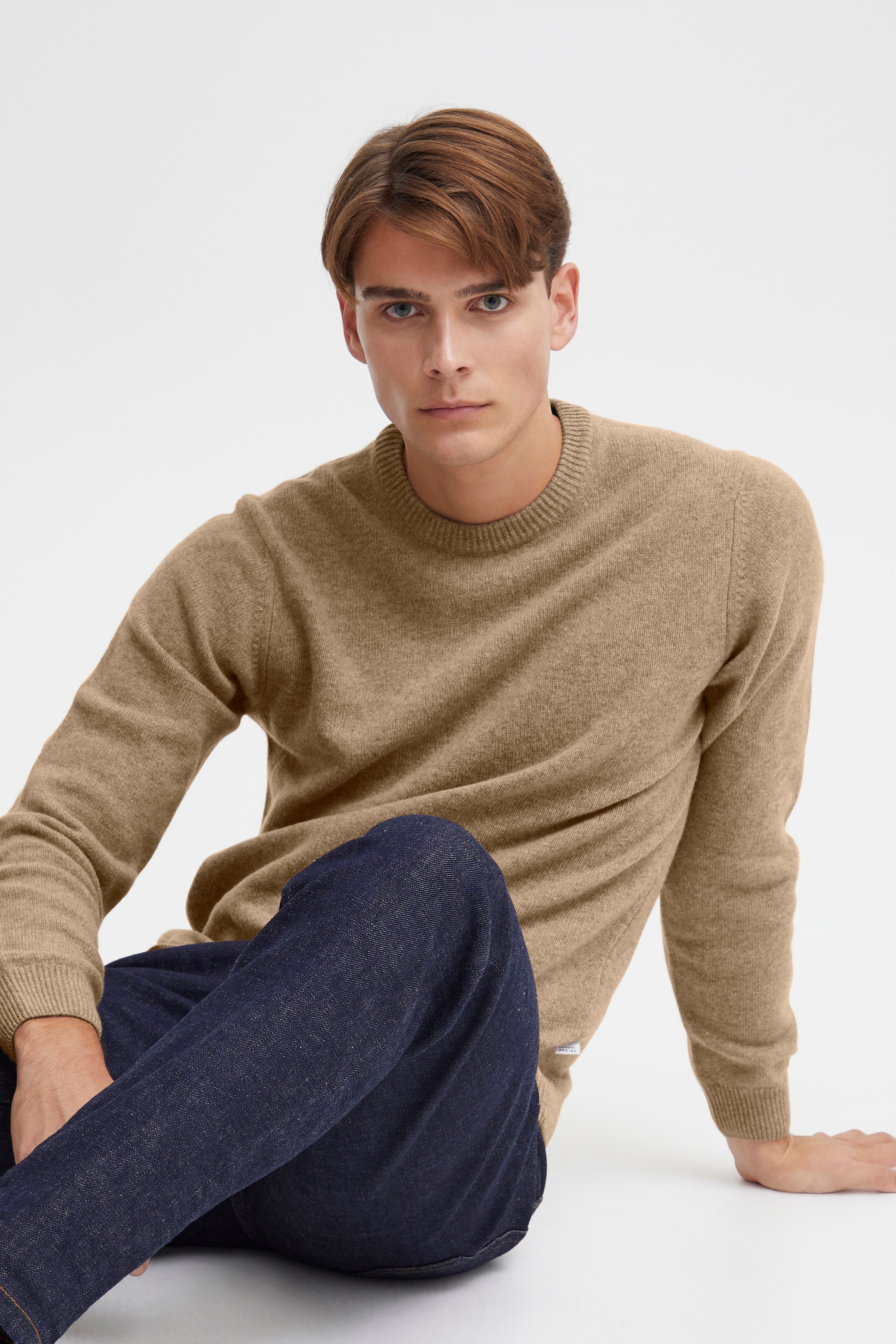 KARL LAMBSWOOL CREW NECK SWEATER