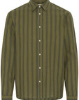 BHDARIS SLUB STRIPE LONG SLEEVE SHIRT