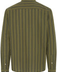 BHDARIS SLUB STRIPE LONG SLEEVE SHIRT