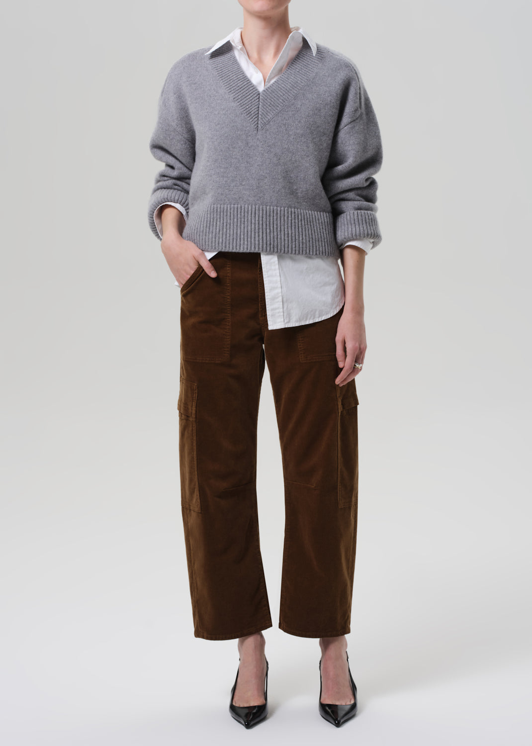 MARCELLE CORDUROY CARGO IN MANUKA