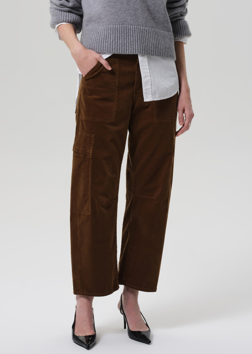 MARCELLE CORDUROY CARGO IN MANUKA
