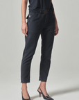 LEAH CARGO PANT IN WASHED BLACK