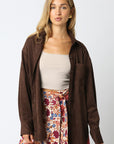 ULTRASUEDE OVERSHIRT
