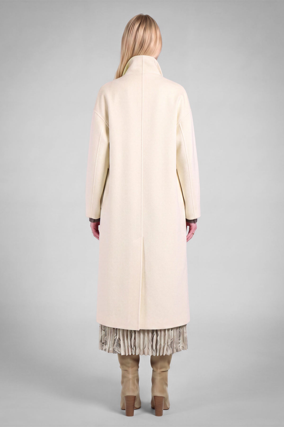 LARGE LAPEL WOOL COAT