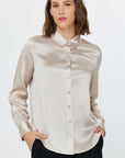 SILK LONG SLEEVE BLOUSE