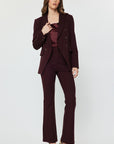 NOTCH COLLAR DOUBLE BREASTED BLAZER