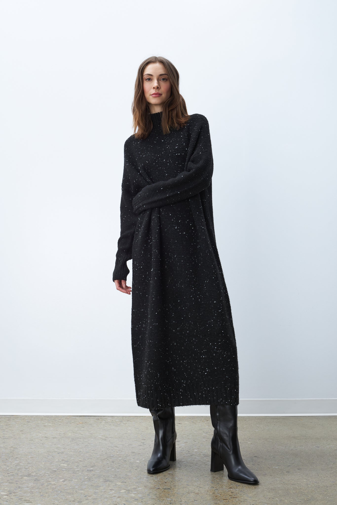 maxi sweater dress zara