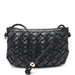 ADJUSTABLE STRAP BASKETWEAVE SHOULDER BAG