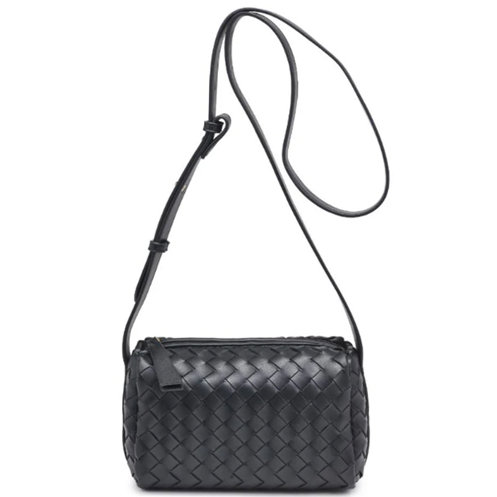 BASKETWEAVE CROSSBODY BAG