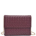 BASKETWEAVE CONVERTIBLE CLUTCH