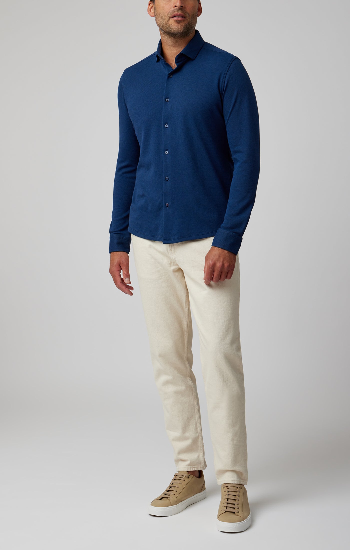 LONG SLEEVE PIQUE SHIRT