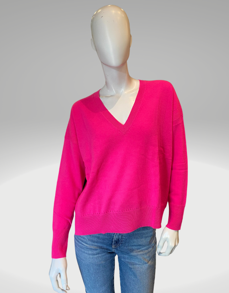 RELAXED V-NECK CASHMERE SWEATER