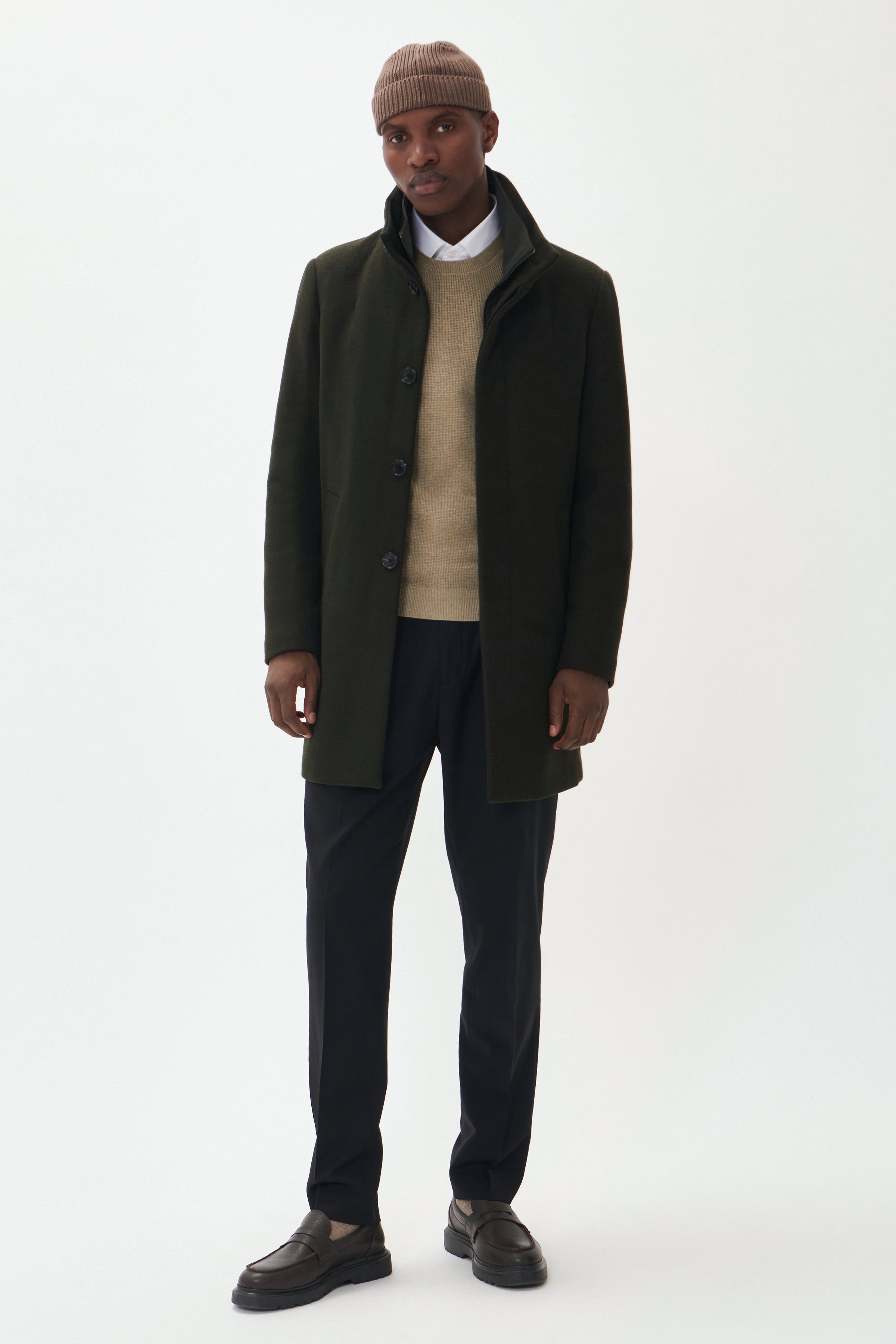 HARVEY N CLASSIC WOOL COAT