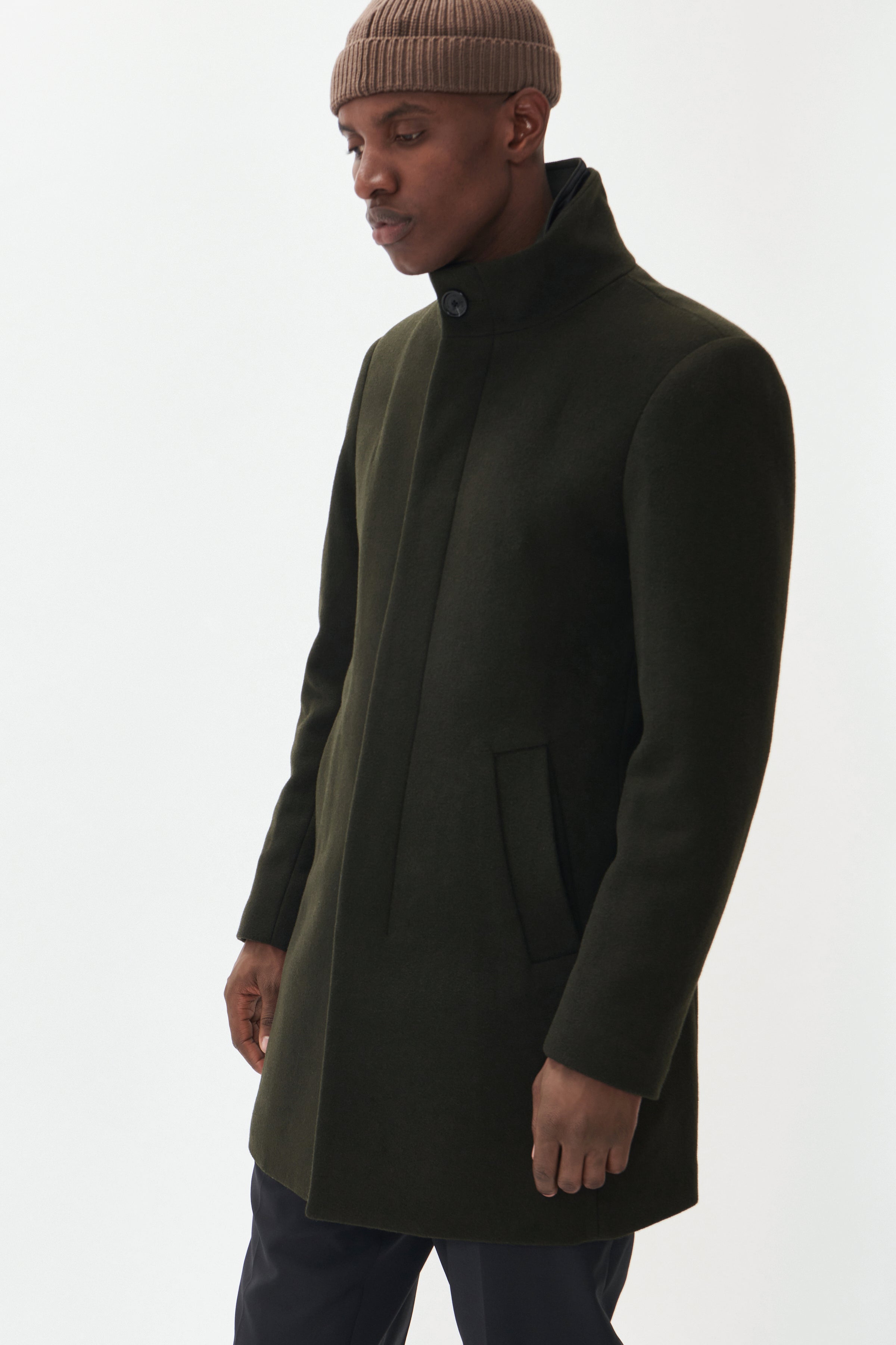 HARVEY N CLASSIC WOOL COAT