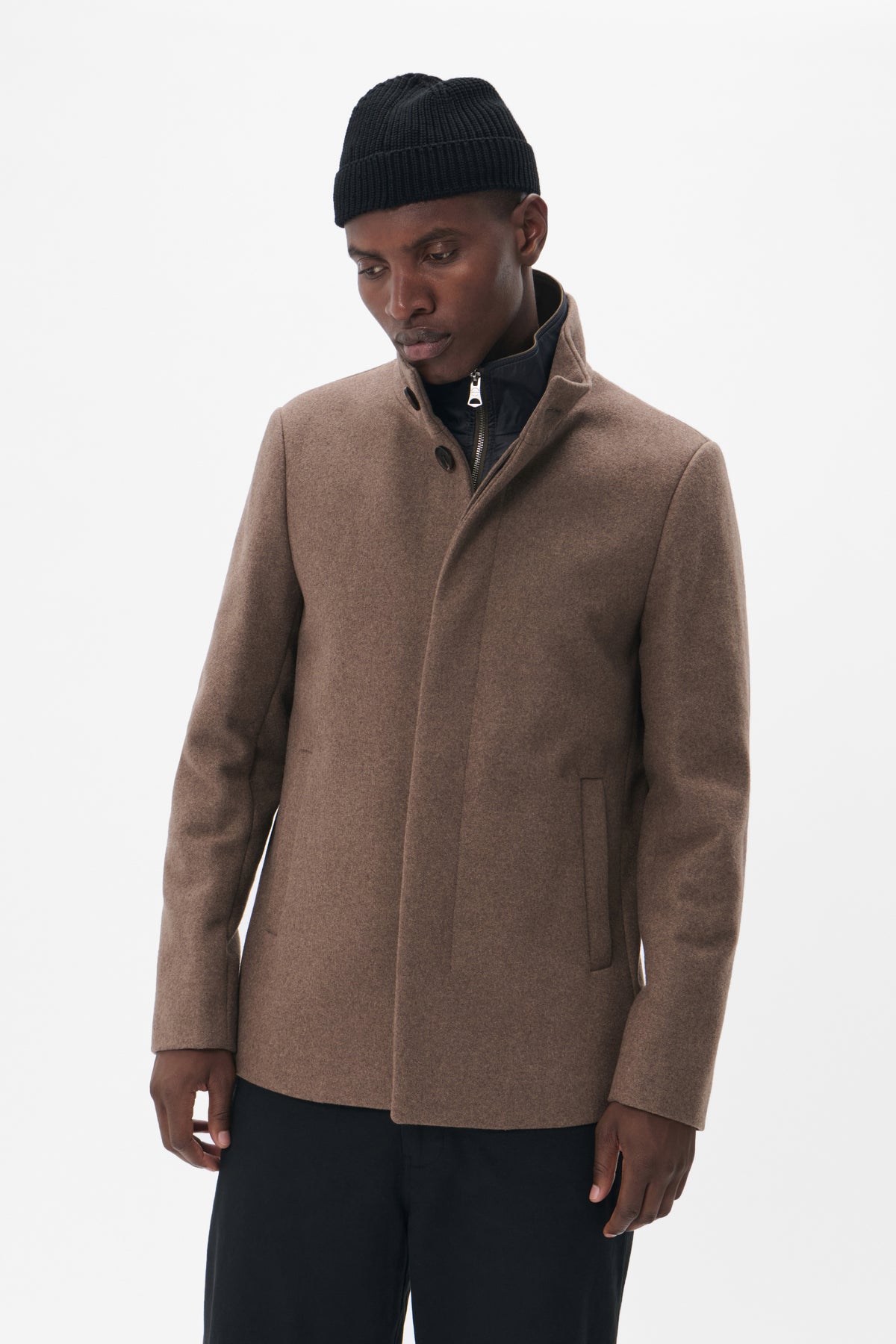 MAHARVEY SHORT WOOL BLEND COAT