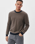 MATRITON STRIPED COTTON SWEATER