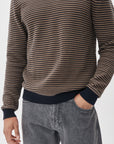 MATRITON STRIPED COTTON SWEATER