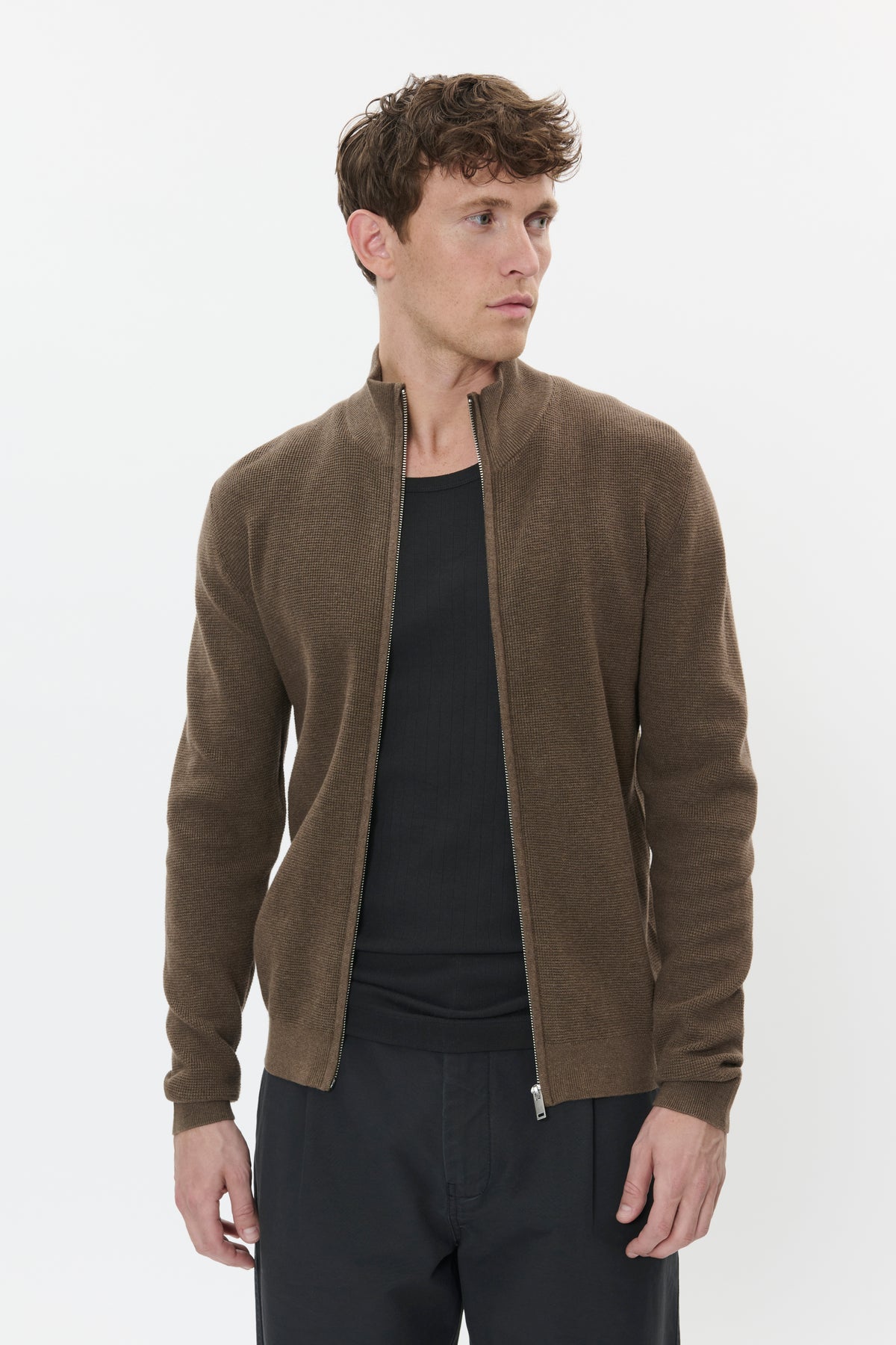 MALGOON ZIP CARDIGAN