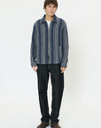 MABLUAME H WOVEN CHECK STRIPE JACKET